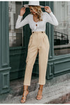 pantalon taille haute